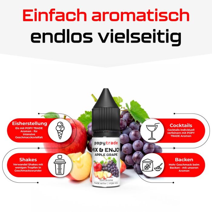 POPY TRADE Mix & Enjoy Omena & Viinirypäle Aroma