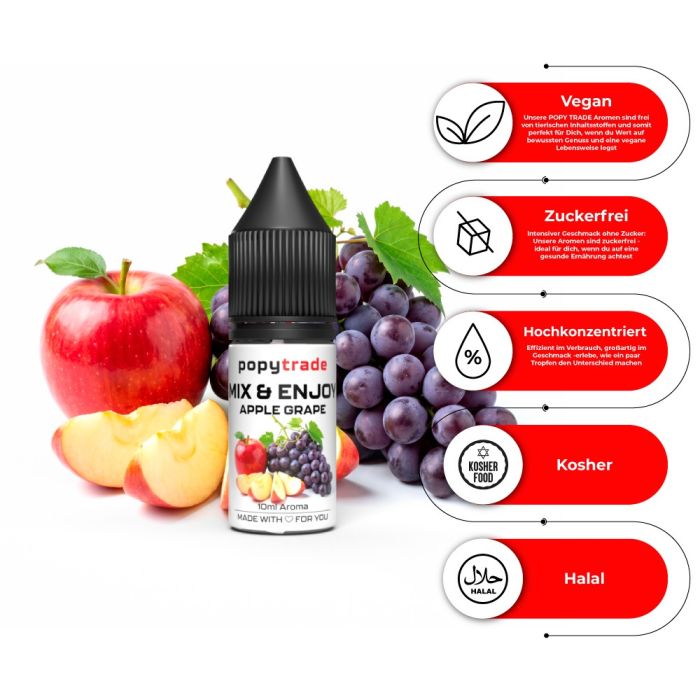 POPY TRADE Mix & Enjoy Omena & Viinirypäle Aroma