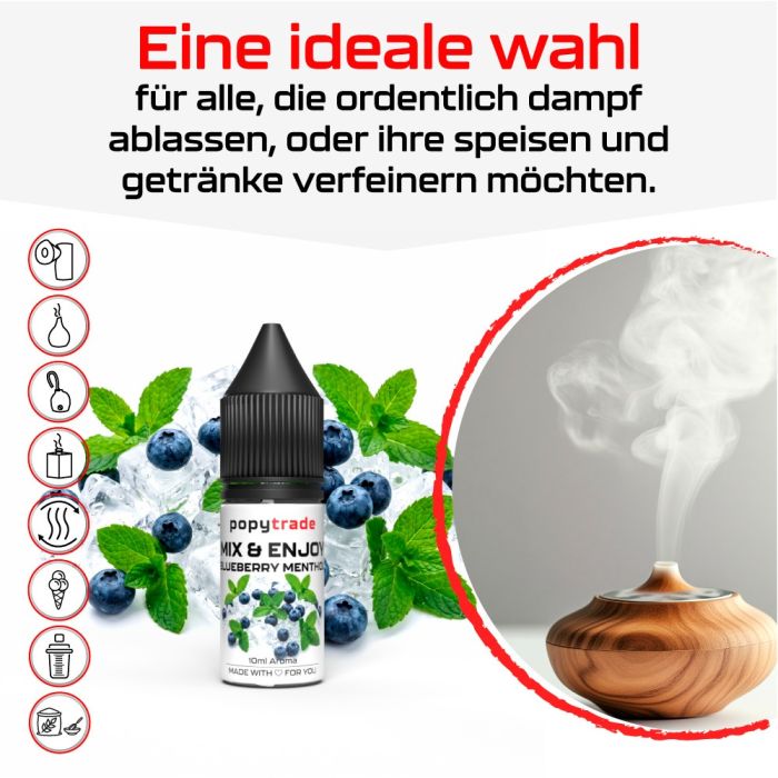 POPY TRADE Mix & Enjoy Blåbær & Mentol Aroma