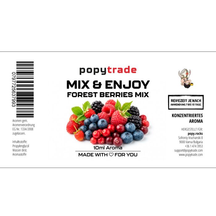 POPY TRADE Mix & Enjoy Skovbær Mix Aroma