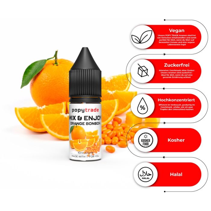 POPY TRADE Mix & Enjoy Appelsin Slik Aroma
