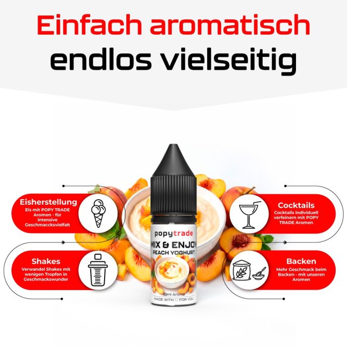POPY TRADE Mix & Enjoy Brzoskwinia Jogurt Aromat