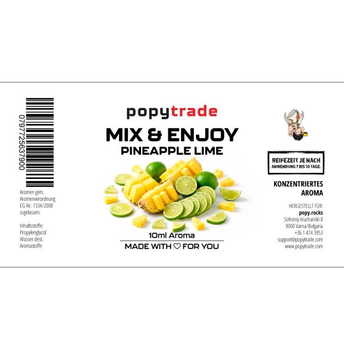 POPY TRADE Mix & Enjoy Ананас Лайм Аромат