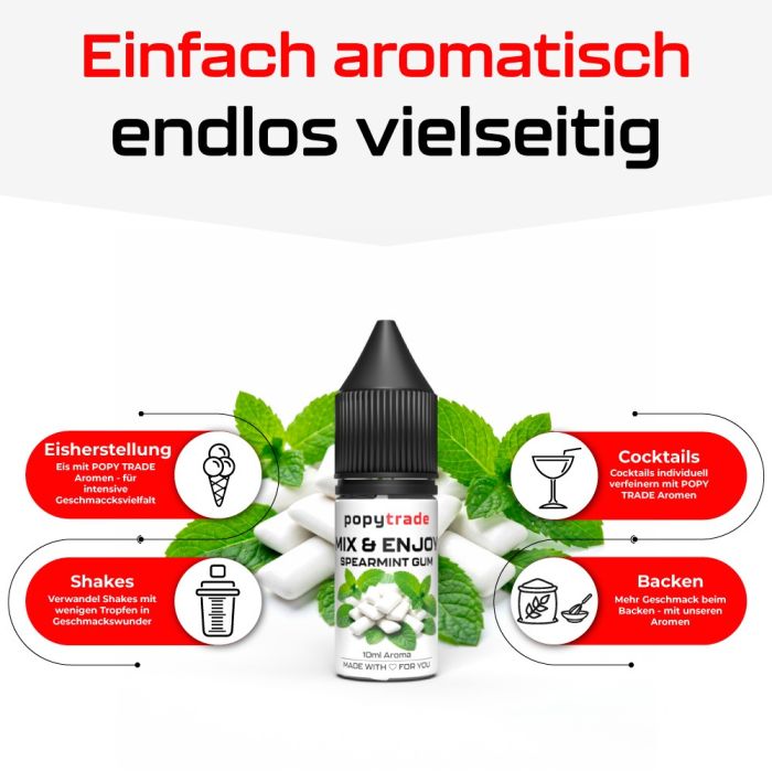 POPY TRADE Mix & Enjoy Aroma Tyggegummi med mynte