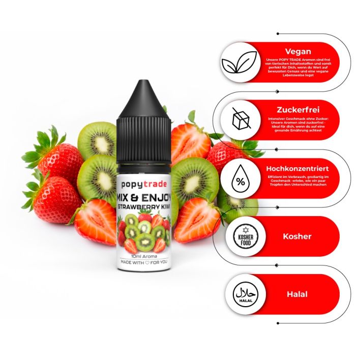POPY TRADE Mix & Enjoy Jordbær & Kiwi Aroma