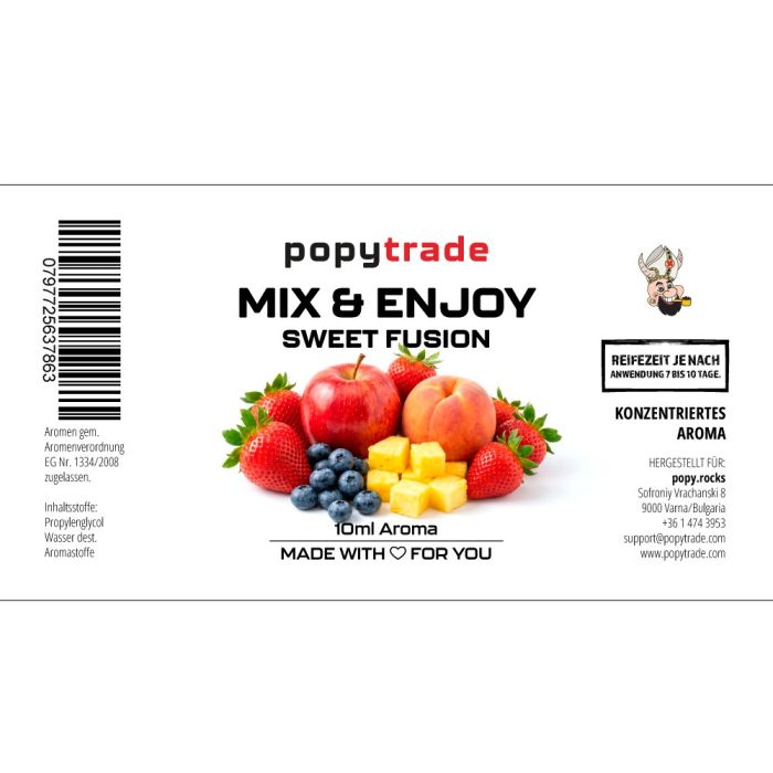 POPY TRADE Mix & Enjoy Sweet Fusion Aroma