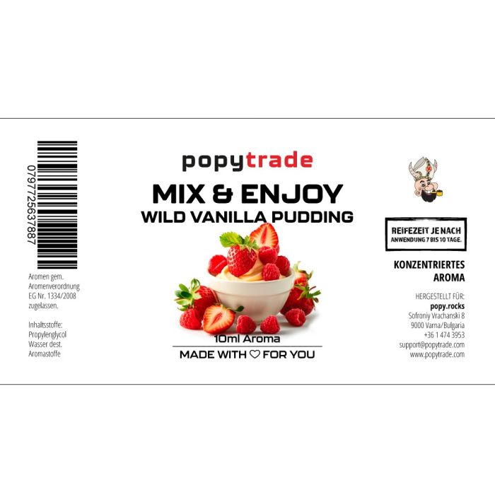POPY TRADE Mix & Enjoy Дива ванилия Пудинг Аромат