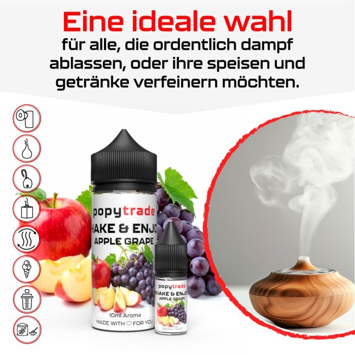 POPY TRADE Shake & Enjoy Jablko & Hrozno Aroma