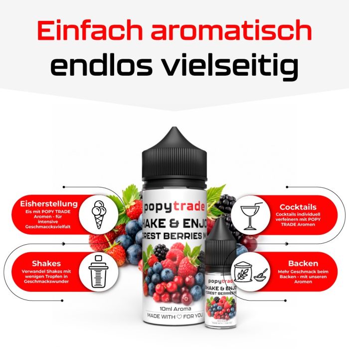 POPY TRADE Shake & Enjoy Mix Δασικών Φρούτων Άρωμα