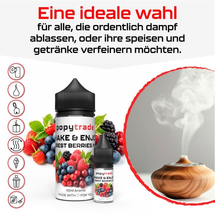 POPY TRADE Shake & Enjoy Mix Δασικών Φρούτων Άρωμα