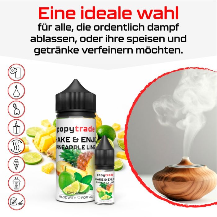 POPY TRADE Shake & Enjoy Ananas Lime Aroma