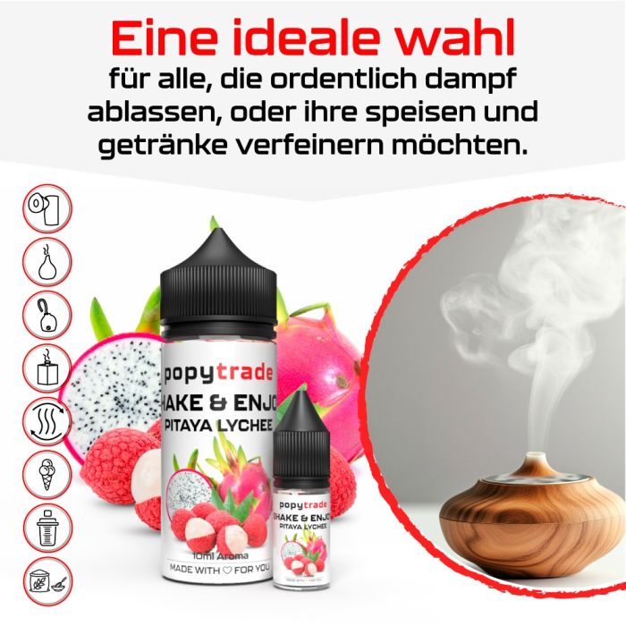 POPY TRADE Shake & Enjoy Pitaya Litchi Aroma