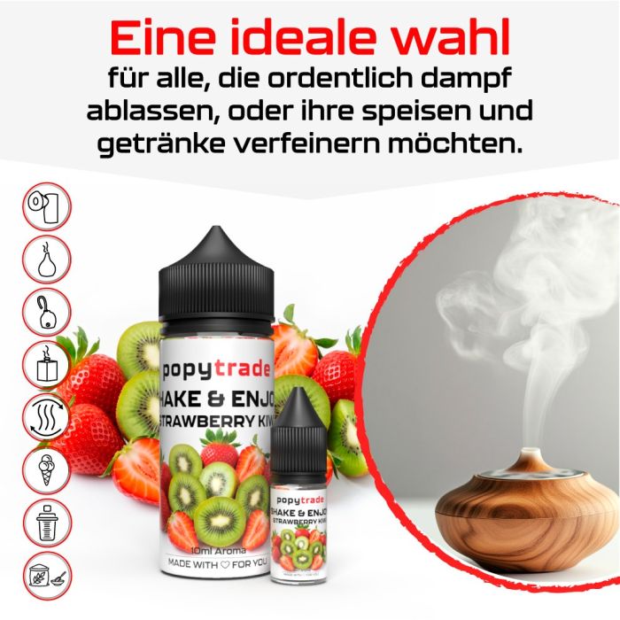 POPY TRADE Shake & Enjoy Mansikka & Kiivi Aroma