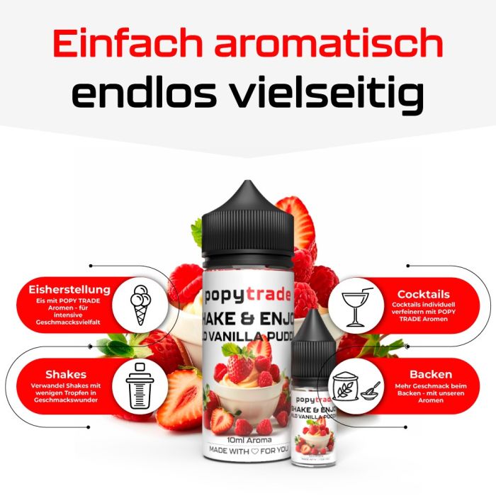POPY TRADE Shake & Enjoy Vaniglia Selvatica Pudding Aroma