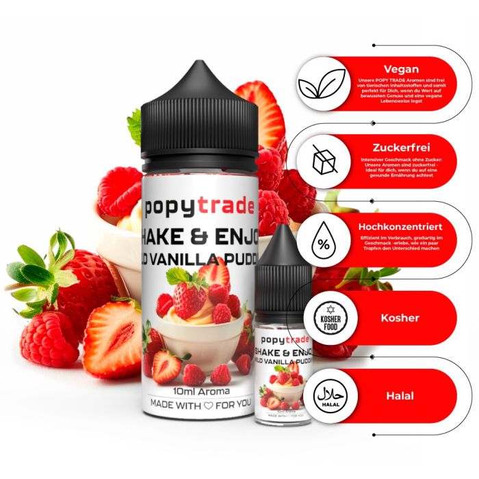 POPY TRADE Shake & Enjoy Vaniglia Selvatica Pudding Aroma