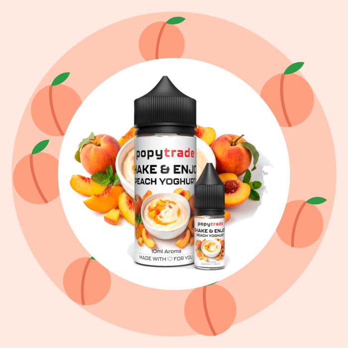 POPY TRADE Shake & Enjoy Peach Joghurt Aroma – Aromawelt