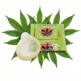 CANNAShock Cannadom Premium Mint Flavour Condom mit grünem Design und Minzaroma