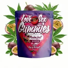CANNAShock Love Sex Gummies Passion Fruit Libido Boost Dose mit fruchtigen Gummies