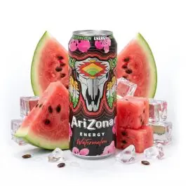 Arizona Energy Watermelon 330ml Dose im farbenfrohen US-Design mit Wassermelonen-Geschmack