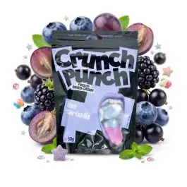 Crunch Punch Blue Starballs Freeze Dried Candy gefriergetrocknete Süßigkeiten in der blauen Snack-Variante