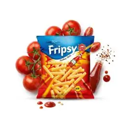 Fripsy Flips Sticks Ketchup Knabbersnack in der 40g Packung