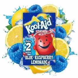 Kool Aid Drink Mix Blue Raspberry Lemonade Tütchen mit US-Getränkepulver für blaue Himbeer-Zitronen-Limonade