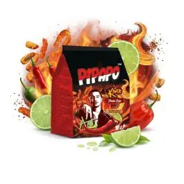 PIPAPO AMO Knax Chips Flama Roja 70g Packung geriffelte Paprika-Chips mit pikanter Würze