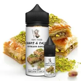POPY TRADE Shake & Enjoy Pistachio Baklava Aroma Flasche im Fokus