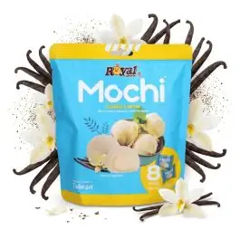 Royal Family Mochi Vanilla Creme Reiskuchen mit feiner Vanillefüllung in der 120g Verpackung