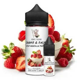 POPY TRADE Shake & Enjoy Wild Vanilla Pudding Aroma Flasche mit cremigem Pudding-Design