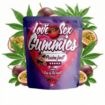 CANNAShock Love Sex Gummies Passion Fruit Libido Boost Dose mit fruchtigen Gummies