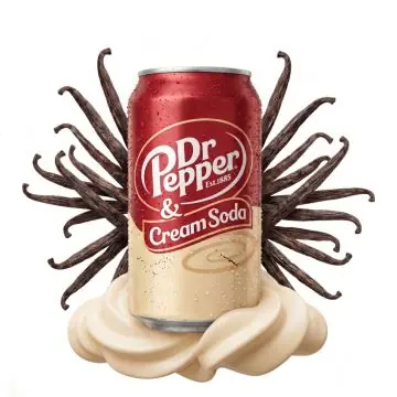 Dr Pepper Cream Soda US-Import Dose 355ml mit Vanille-Geschmack