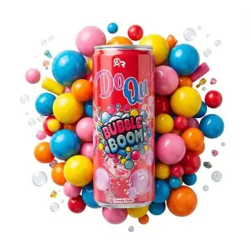 Fresh DoQu Bubble Boom Erfrischungsgetränk in der 330ml Dose mit Bubble Gum Geschmack