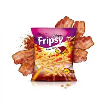 Fripsy Crispy Bacon Sticks Packung für krossen Speck-Geschmack beim Knabbern