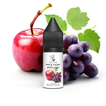 POPY TRADE Mix & Enjoy Apple & Grape Aroma Flasche auf hellem Hintergrund
