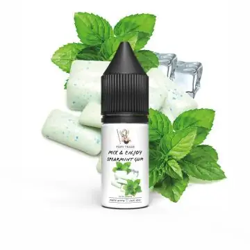 POPY TRADE Mix & Enjoy Spearmint Gum Aroma Flasche vor hellem Hintergrund