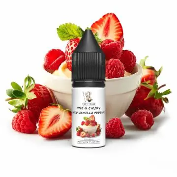 POPY TRADE Mix & Enjoy Wild Vanilla Pudding Aroma Flasche vor hellem Hintergrund