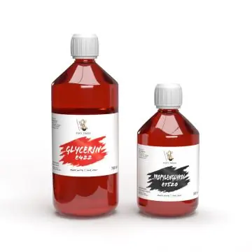 POPY TRADE Set aus 700ml Glycerin und 300ml Propylenglykol Flaschen fuer DIY Lebensmittelaromen