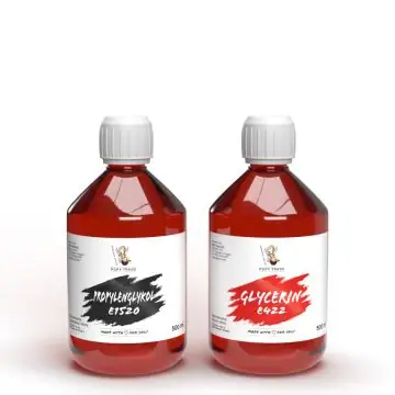 POPY TRADE Set aus je 500ml Glycerin und Propylenglykol Flaschen zum Aromen Mischen