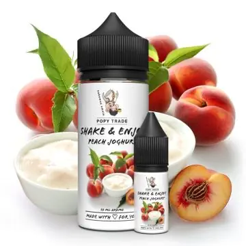 POPY TRADE Peach Joghurt Aroma Flasche zur Zubereitung von fruchtigen Speisen und Shakes