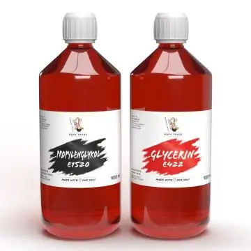 POPY TRADE Glycerin und Propylenglykol 1 Liter Flaschen Set für Lebensmittelaromen