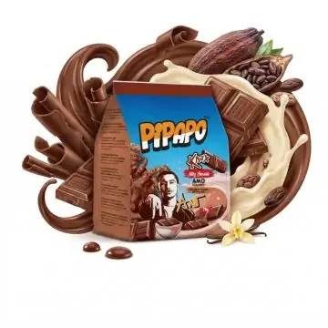 PIPAPO AMO Knax Chips Milky Chocolate knusprige Schokoladen-Chips in der 70g Packung