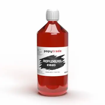Flasche POPY TRADE Propylenglykol PG E1520 mit 99,5 Prozent Reinheit für Lebensmittelaromen