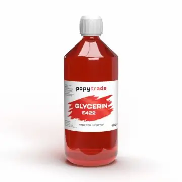 POPY TRADE pflanzliches Glycerin VG E422 99,5% rein in der Flasche als Basis für Lebensmittelaromen