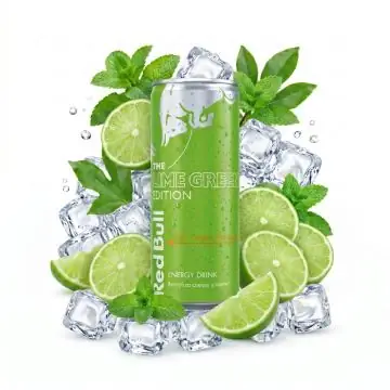Red Bull The Lime Green Edition Curuba Erfrischungsgetränk in der hellgrünen 250ml Dose