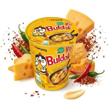 Samyang Buldak Spicy Ramen Hot Chicken Cup 70g Becher mit asiatischen Instant Nudeln