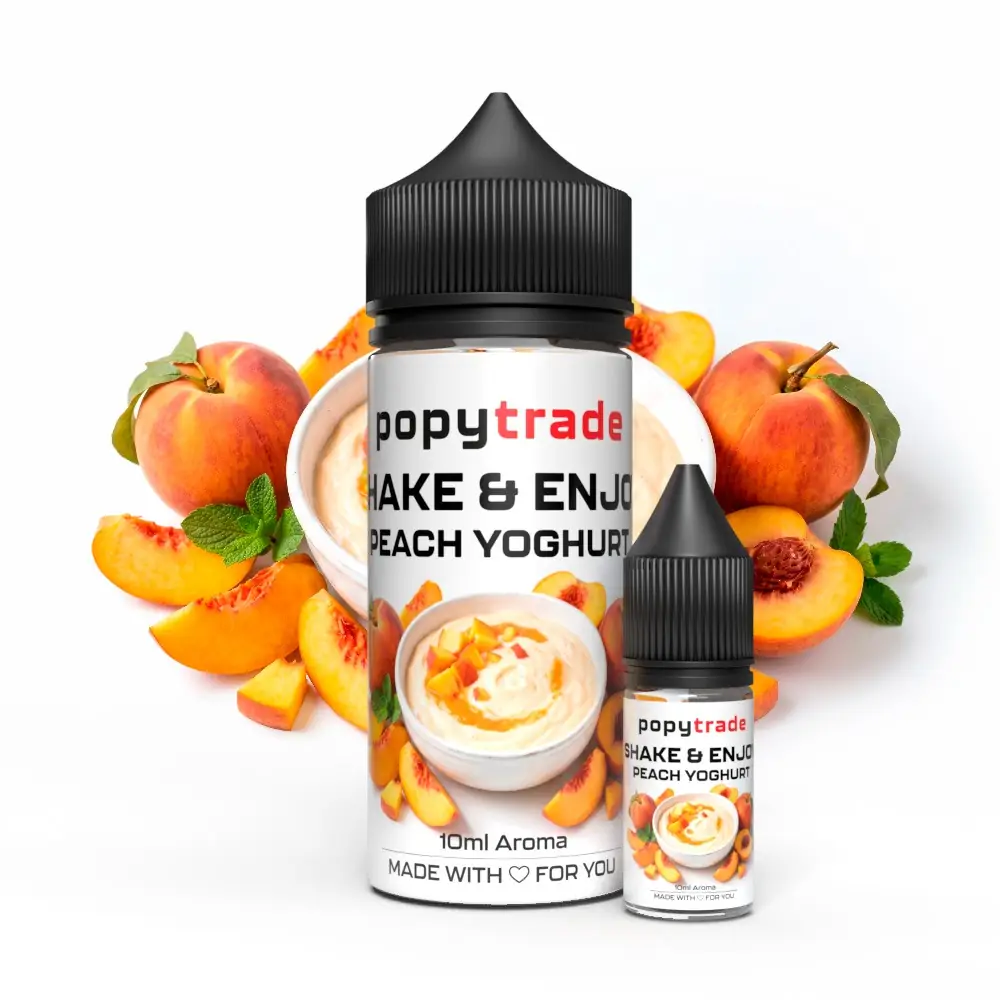 POPY TRADE Shake & Enjoy Peach Joghurt Aroma