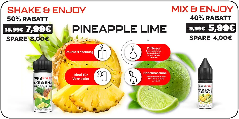 Banner New Flavour POPY TRADE Pineapple Lime