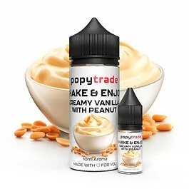 POPY TRADE Shake & Enjoy Cremet Vanilje & Jordnød Aroma