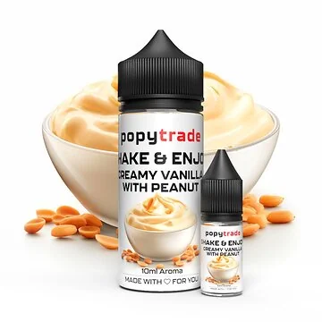 POPY TRADE Shake & Enjoy Kremowa Wanilia & Orzeszki Ziemne Aromat